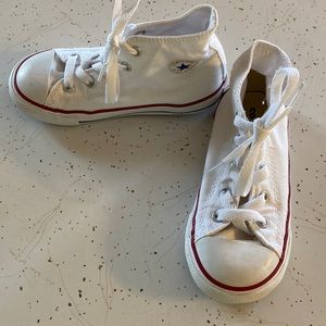 Kids white converse